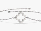 Kleeblatt-Armband mit Diamanten