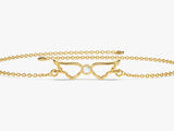 Diamant-Armband mit Engelsflügen