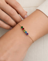 Rundschliff Geburtsstein-Armband