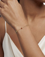 Bezel Station Geburtsstein Armband