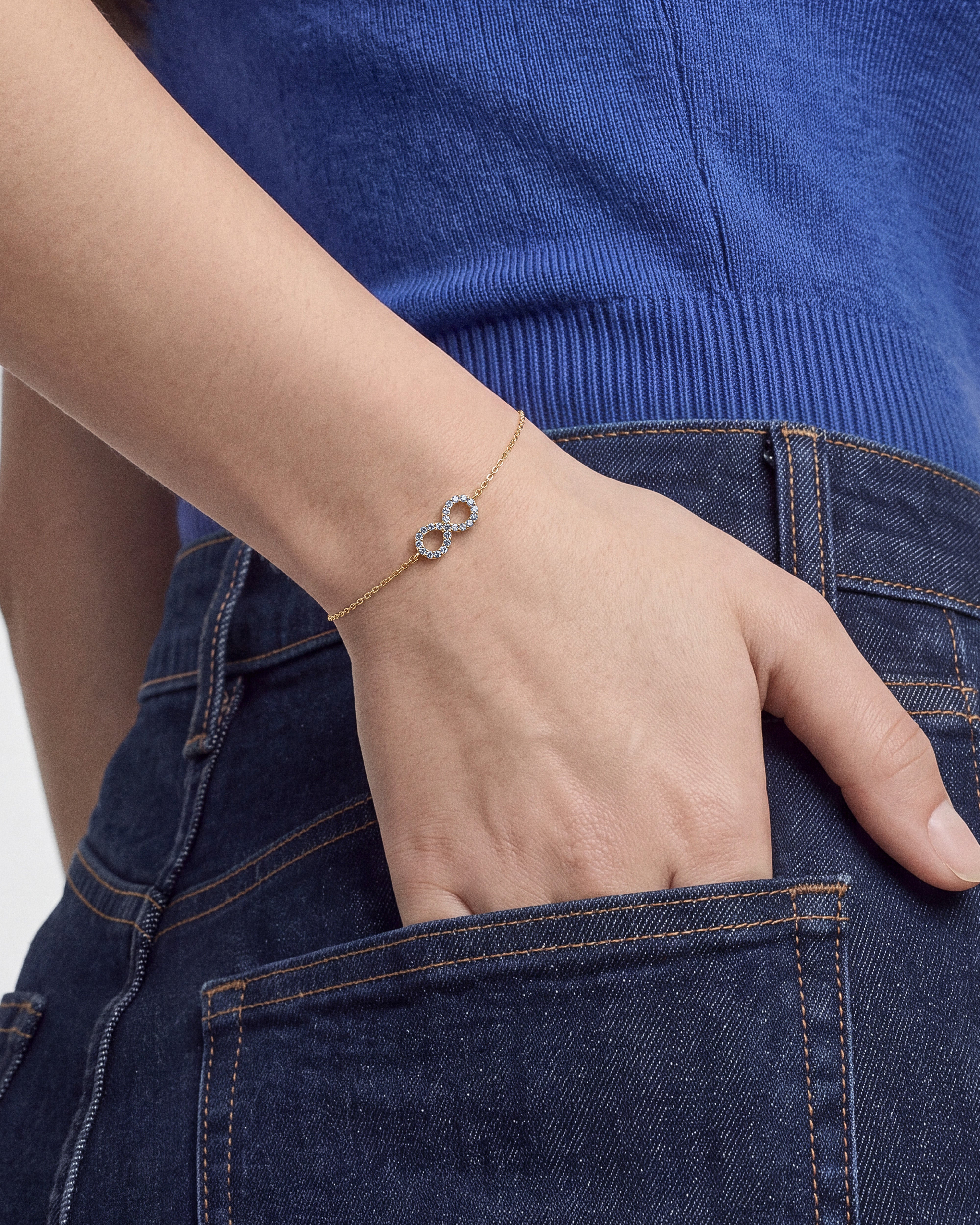 Infinity Armband mit Geburtsstein