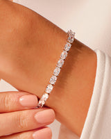 Oval Cut Lab Diamond Tennis Bracelet