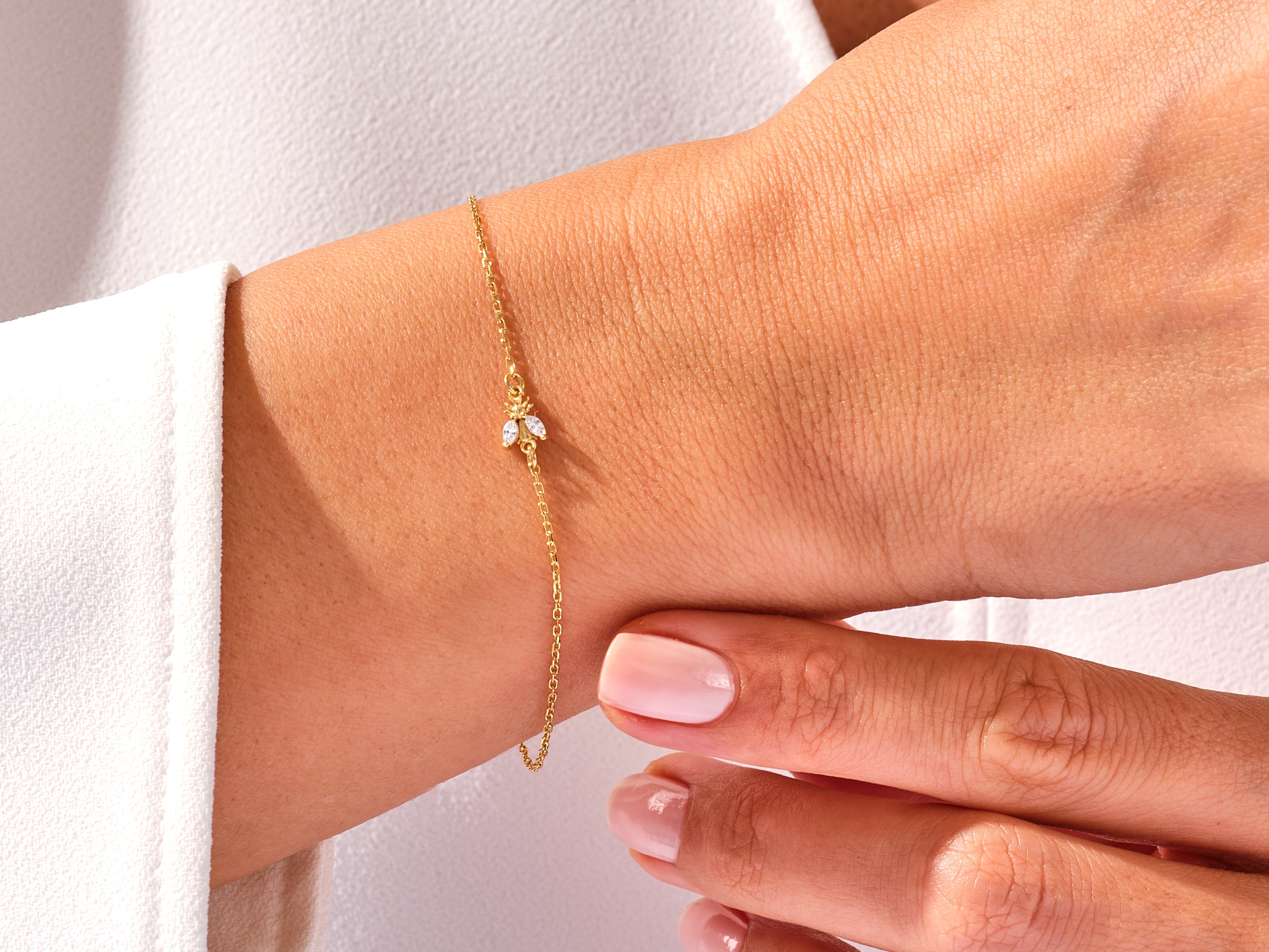 Bienen-Armband mit Diamanten