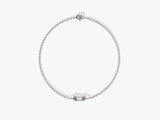 Solo-Diamant-Armband im Baguetteschliff