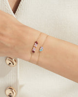 Ovalschliff Geburtsstein Armband
