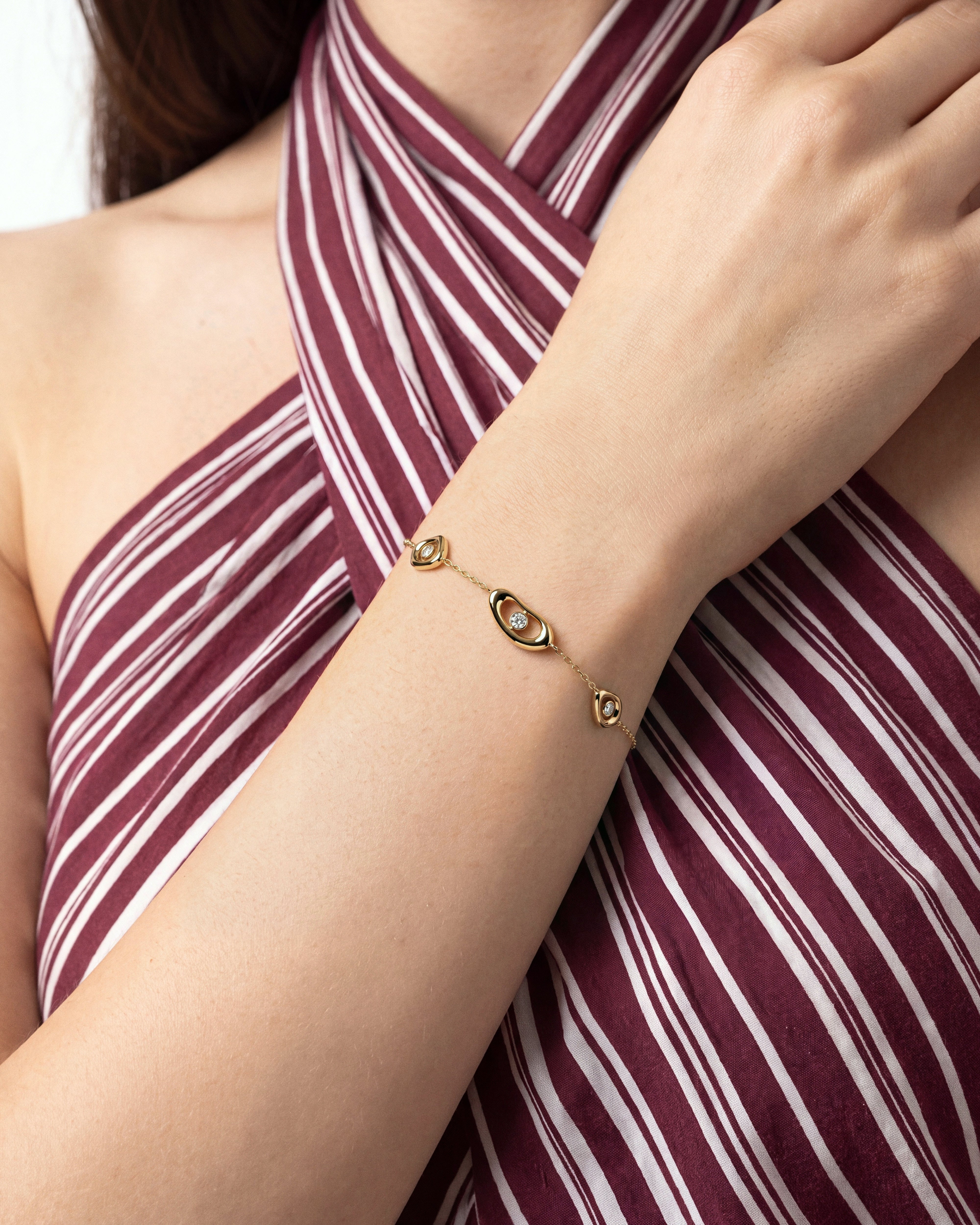 Triple Orbit Diamond Bracelet