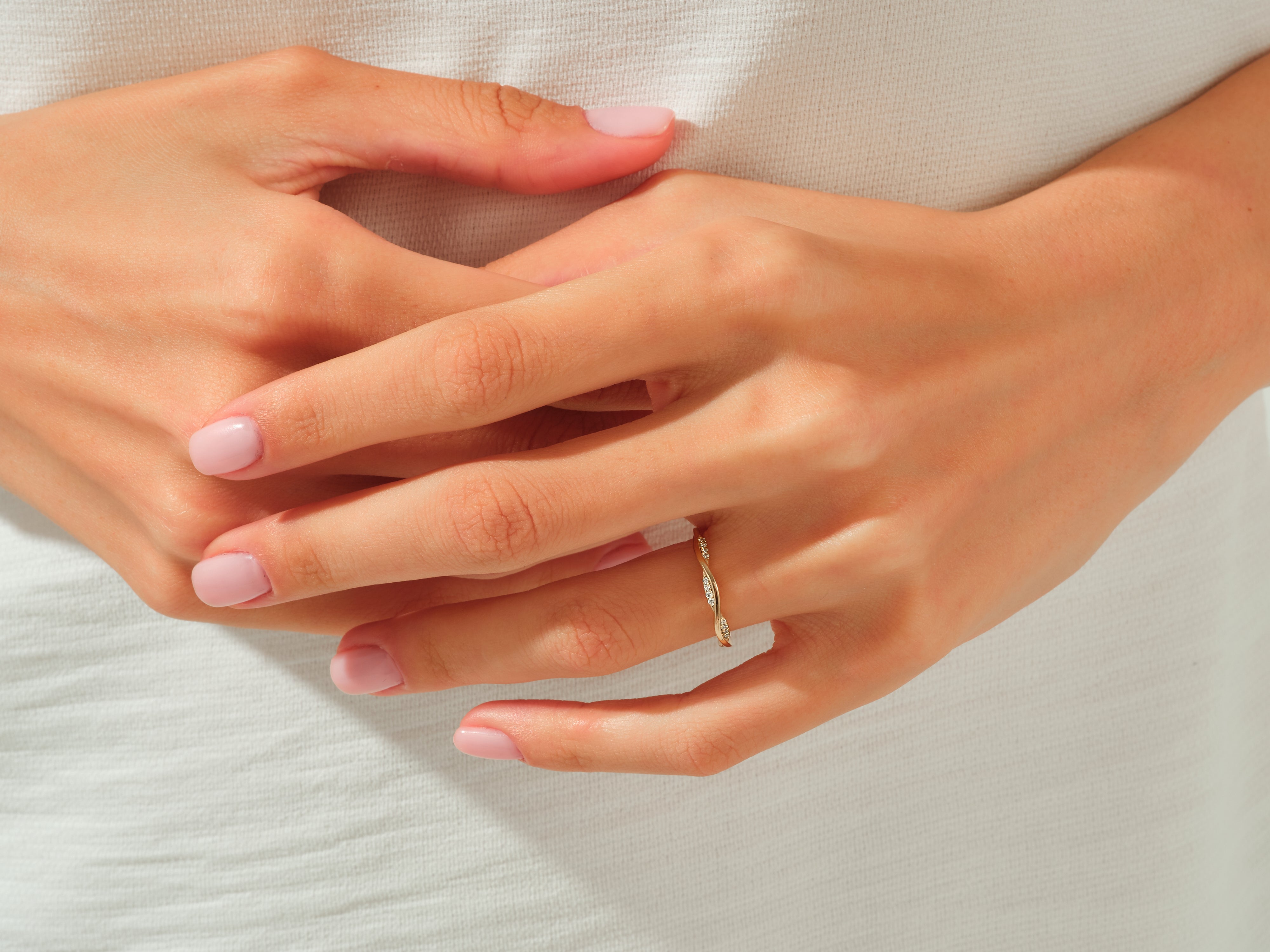 Twisted Vine Moissanit-Ehering