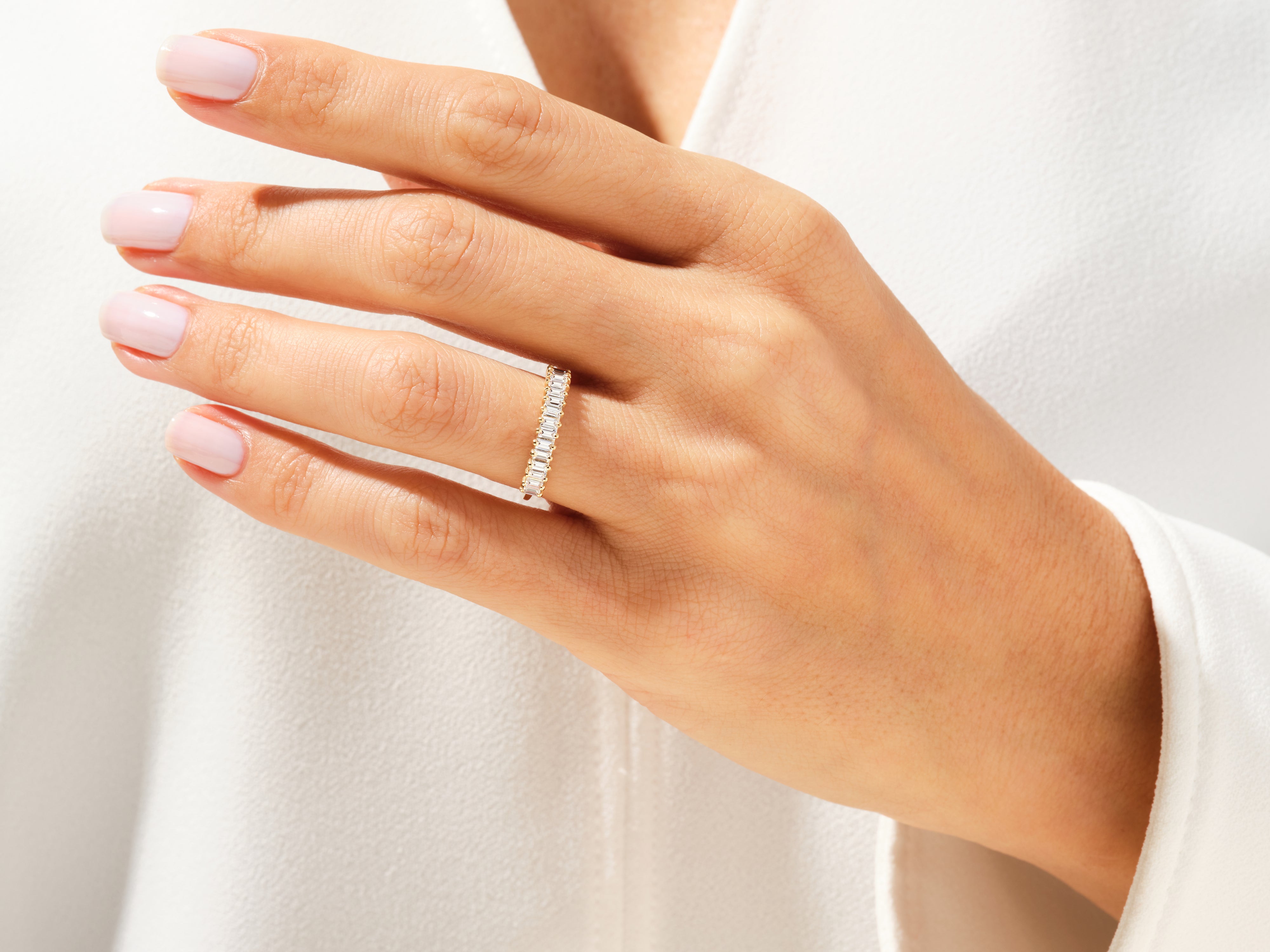 Diamant-Ehering im Baguetteschliff