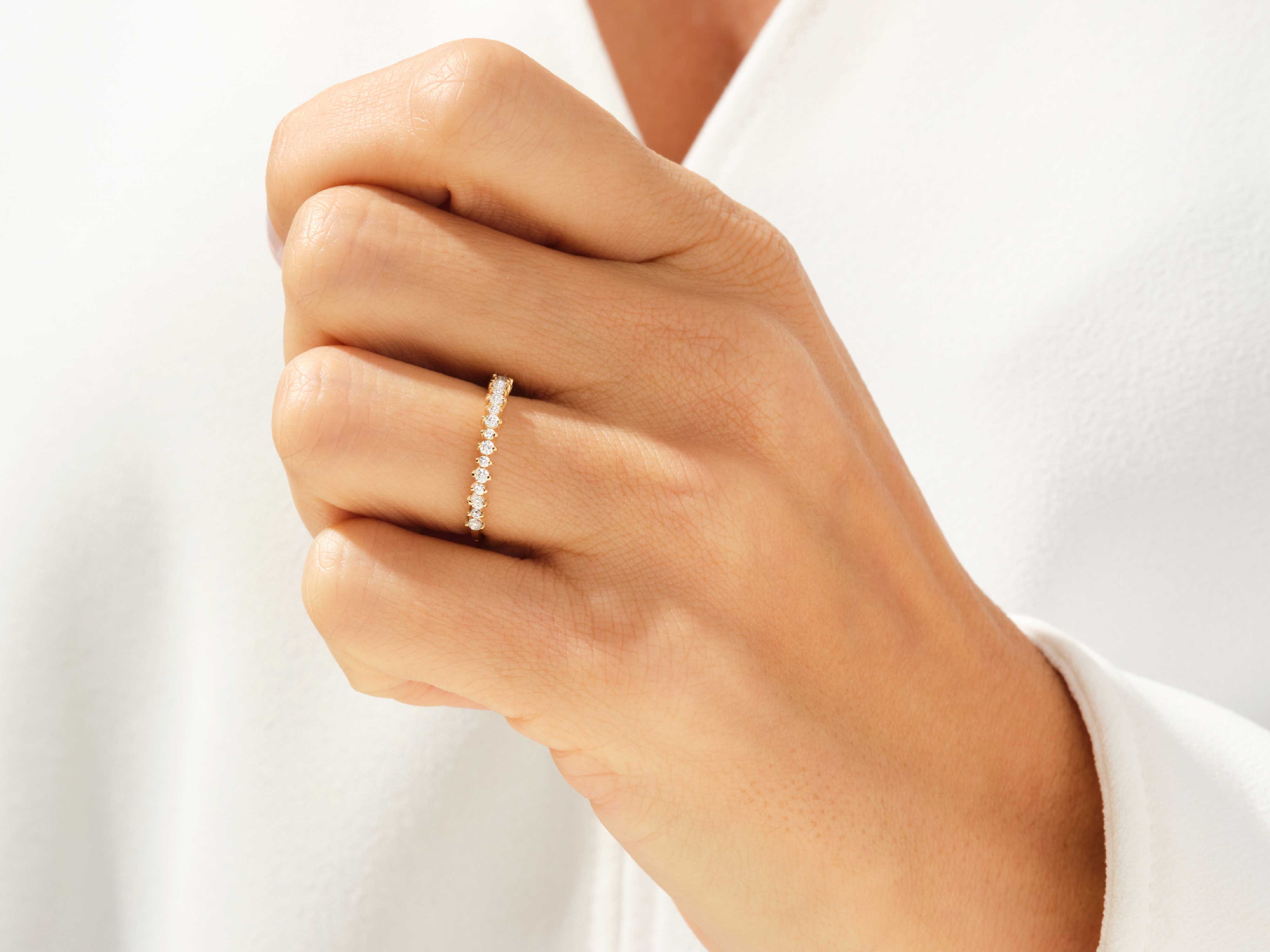 Krappen-gefasster Diamant-Ehering