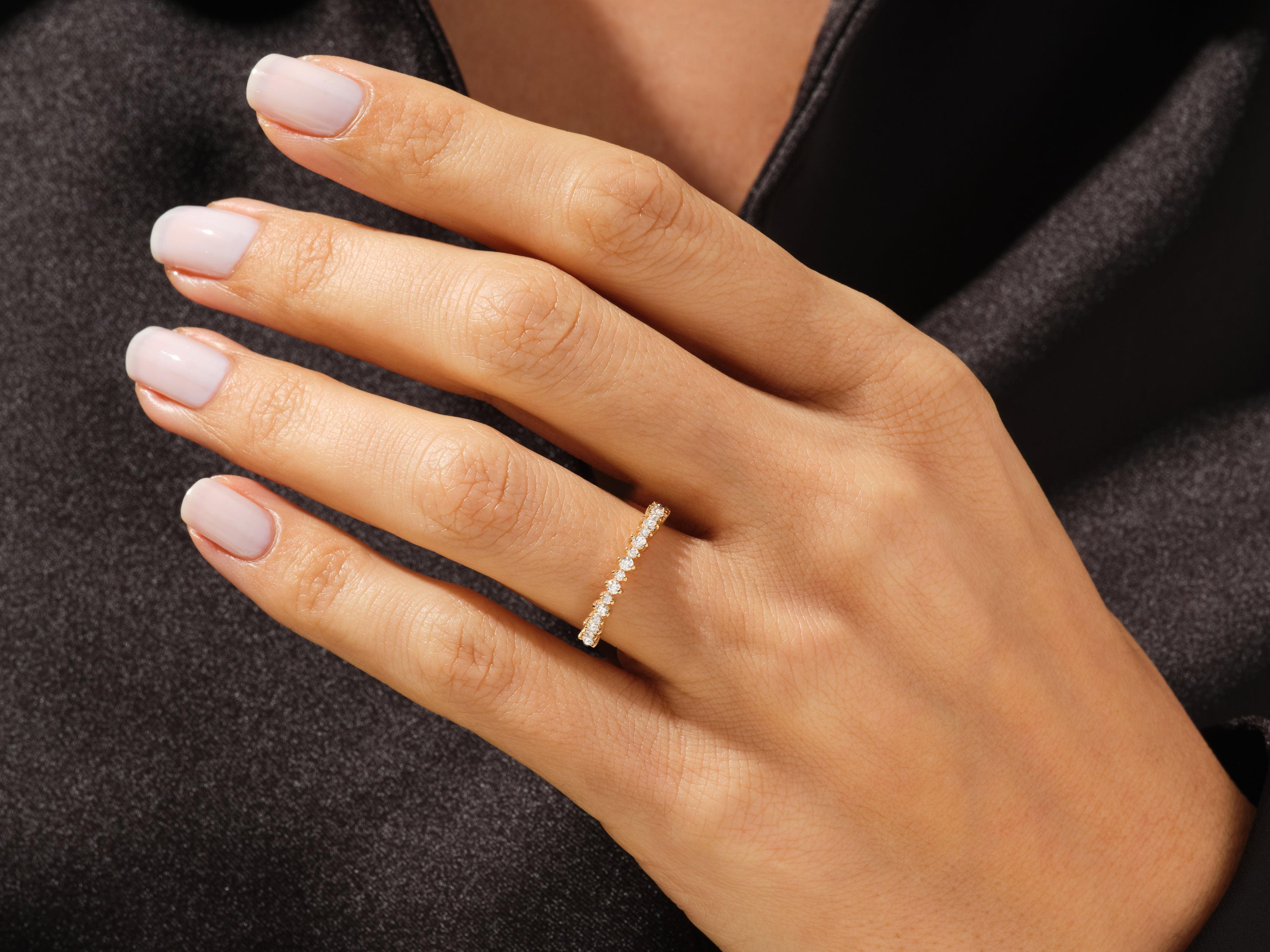 Krappen-gefasster Diamant-Ehering