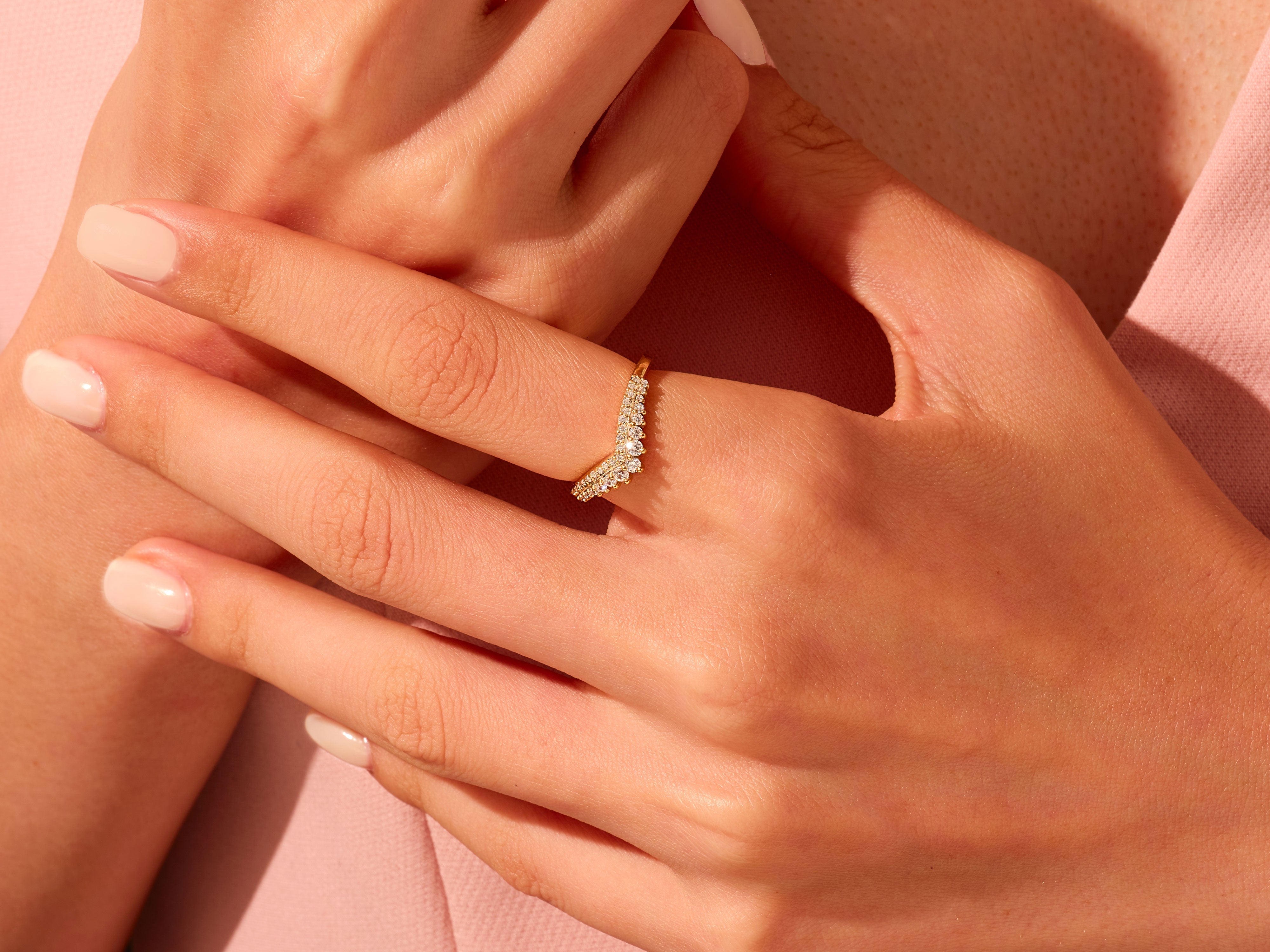 Tiara-Moissanit-Ehering