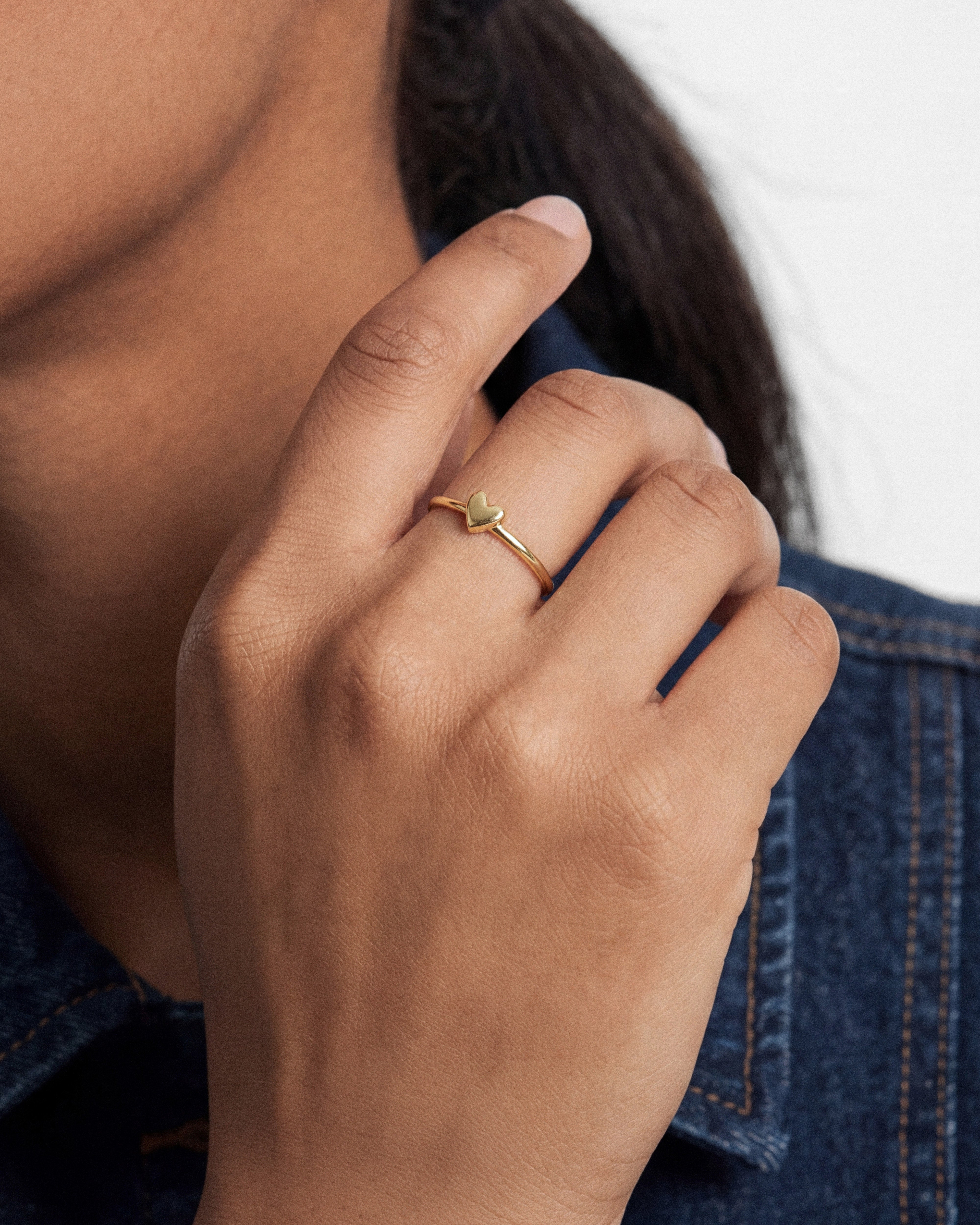 Minimalistischer Herz Ring