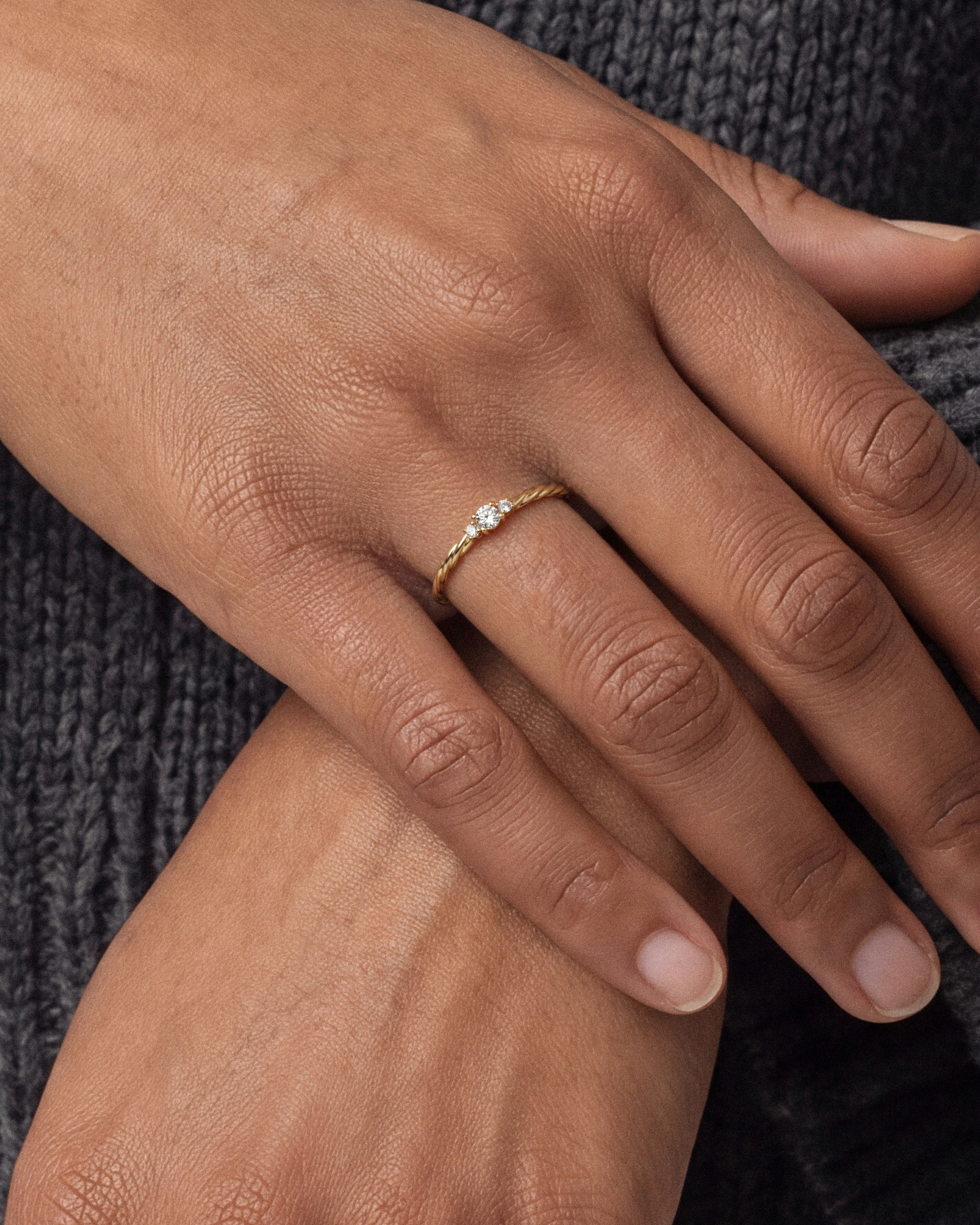 Twisted Trio Ring