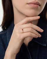 Baguette Cut Birthstone Ring