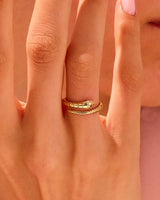 Minimalistische Schlangen Ring