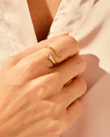 Minimalistische Schlangen Ring