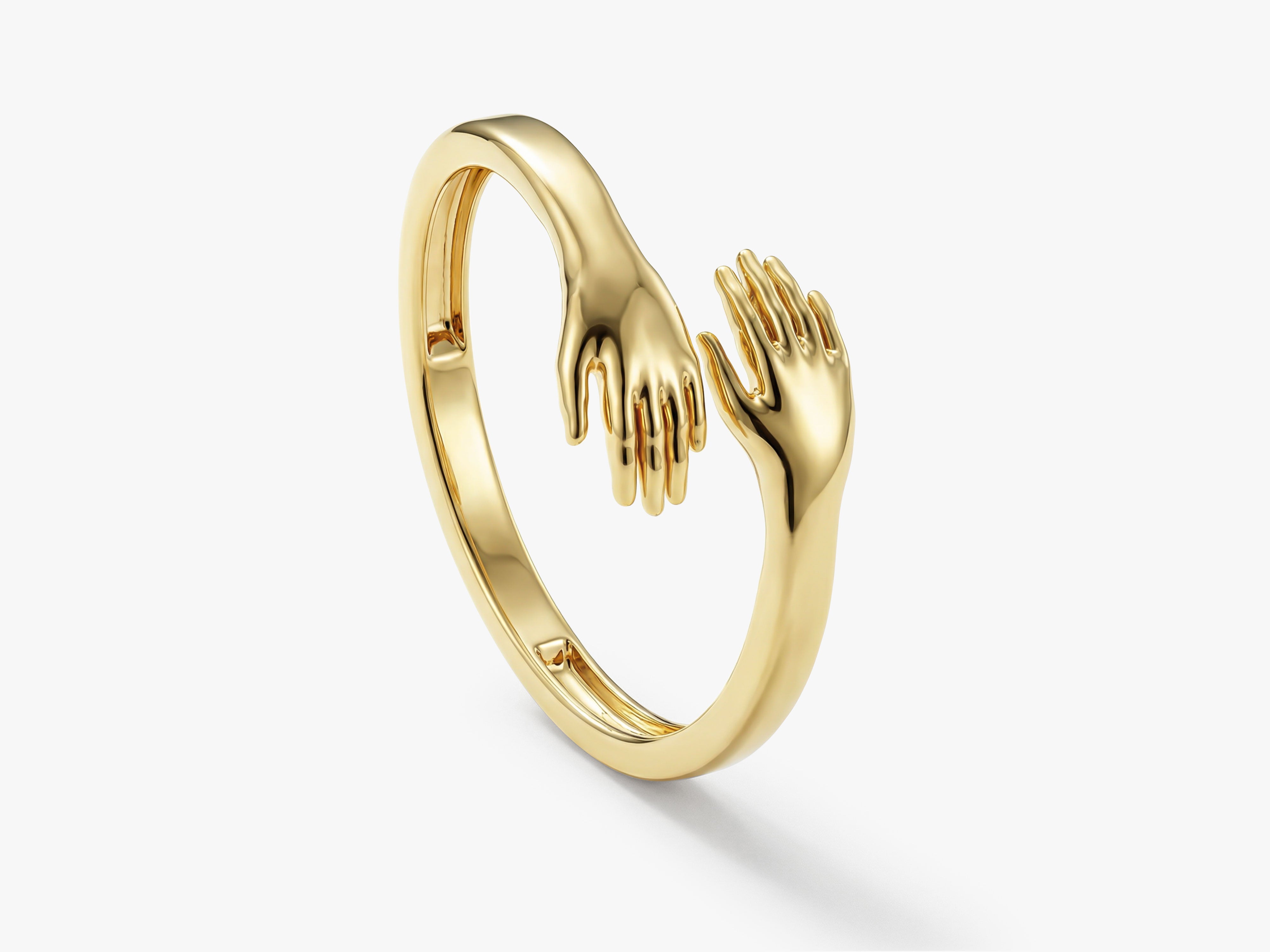 Umarmende Hände-Ring