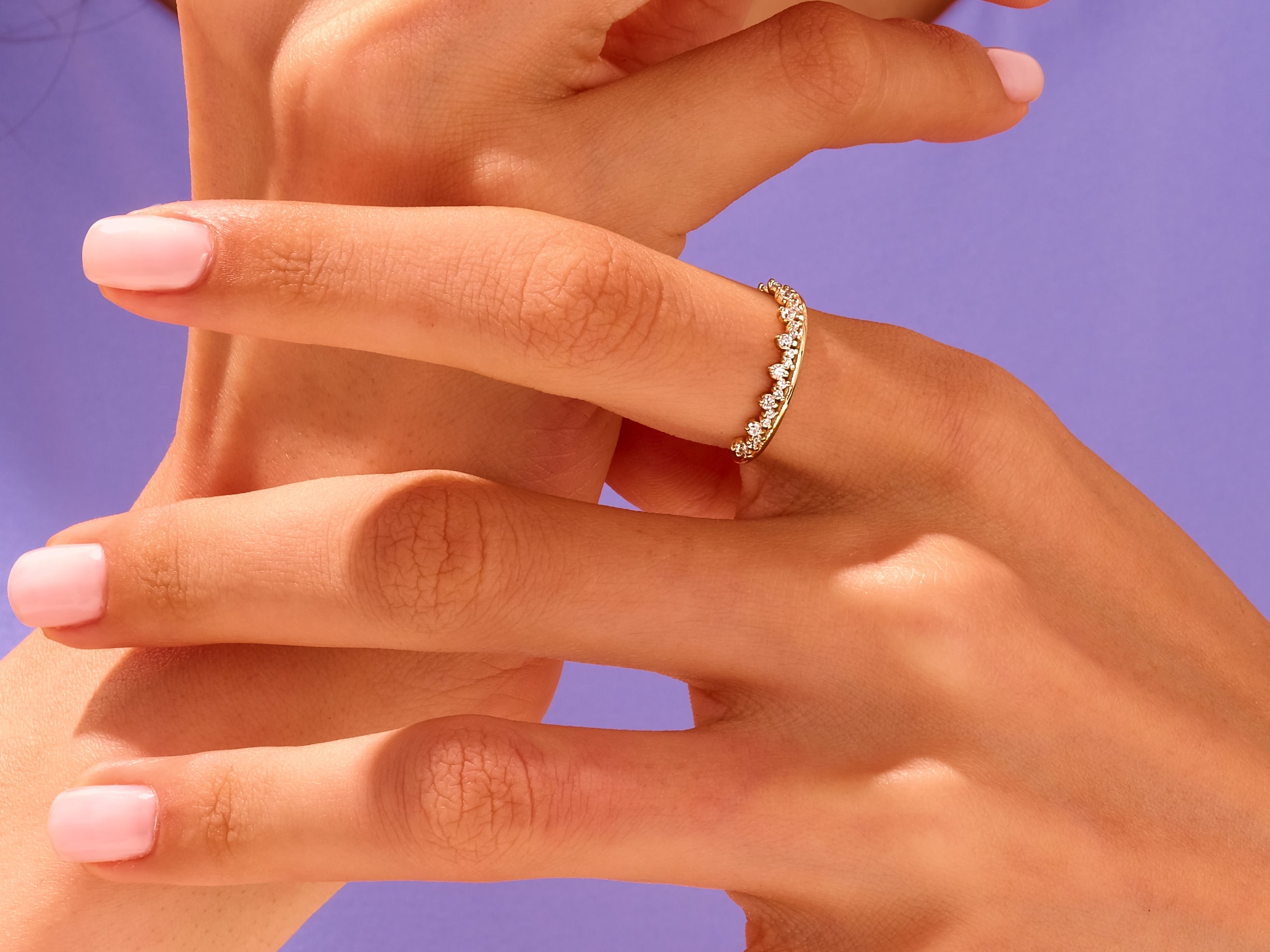 Diamant-Cluster-Kronenring