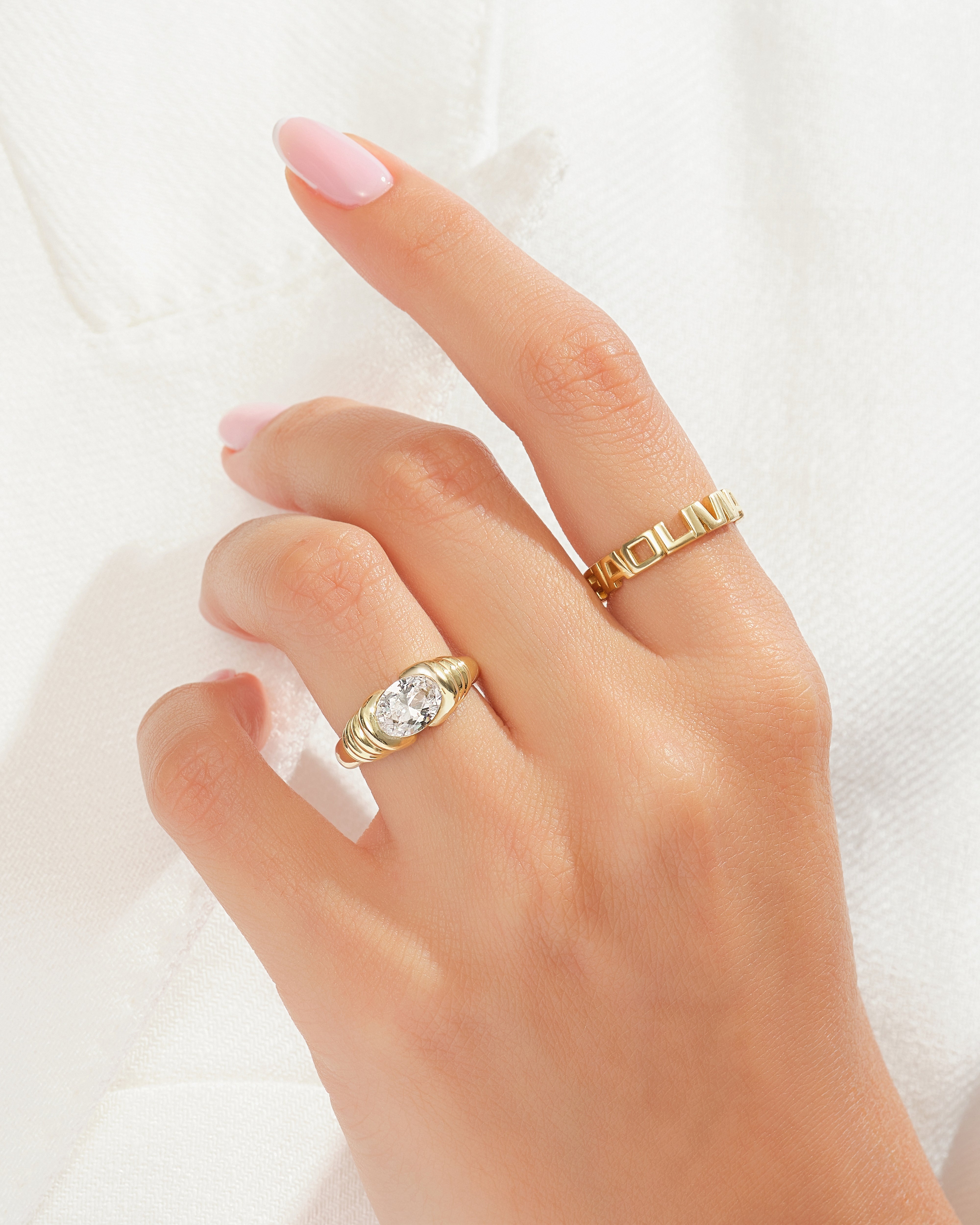 Personalisierter Familiennamen Ring