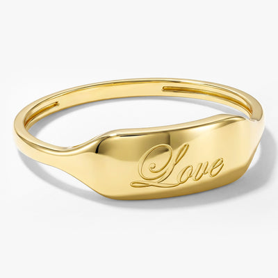 Dainty Personalisierter Siegelring 