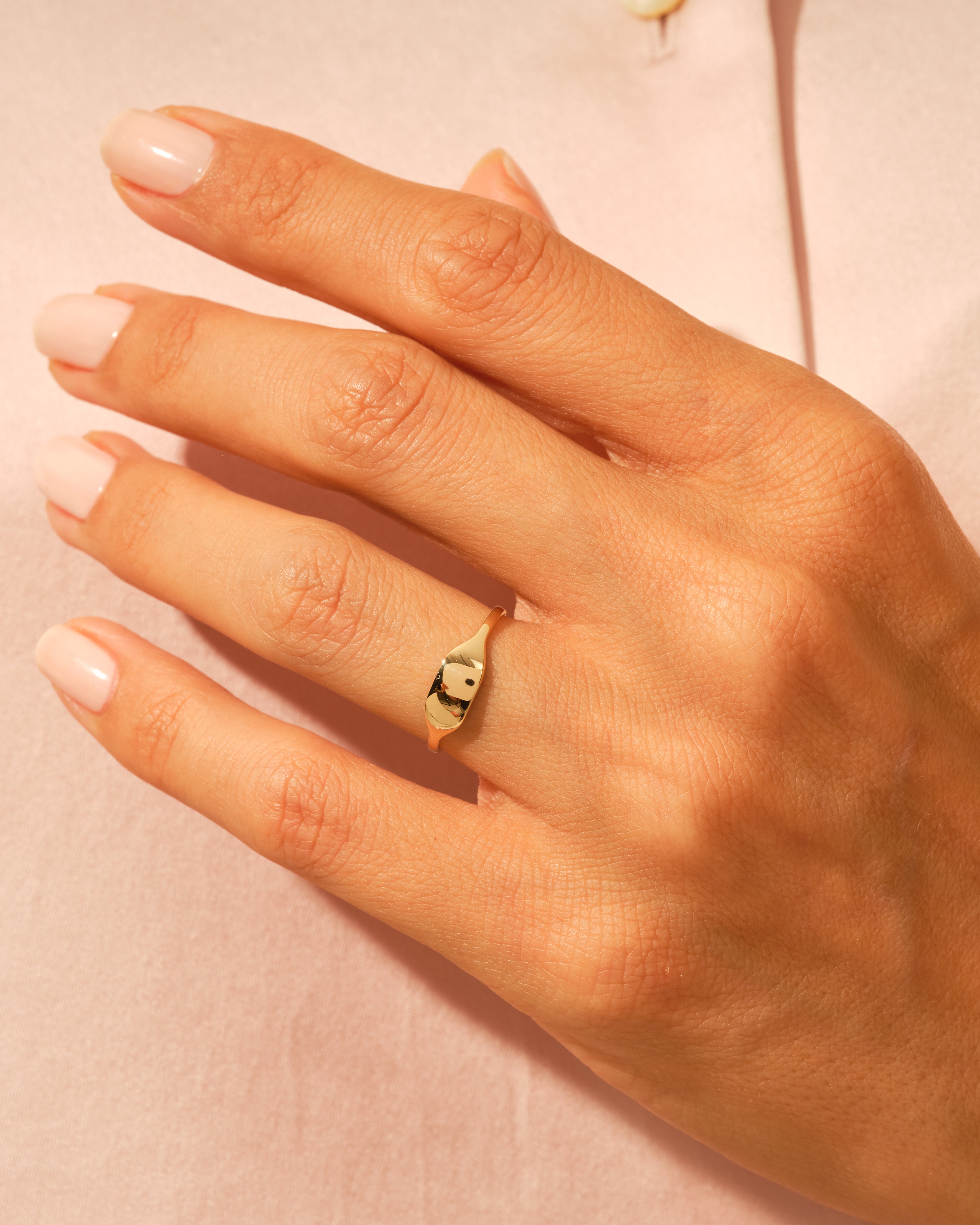 Dainty Personalisierter Siegelring 