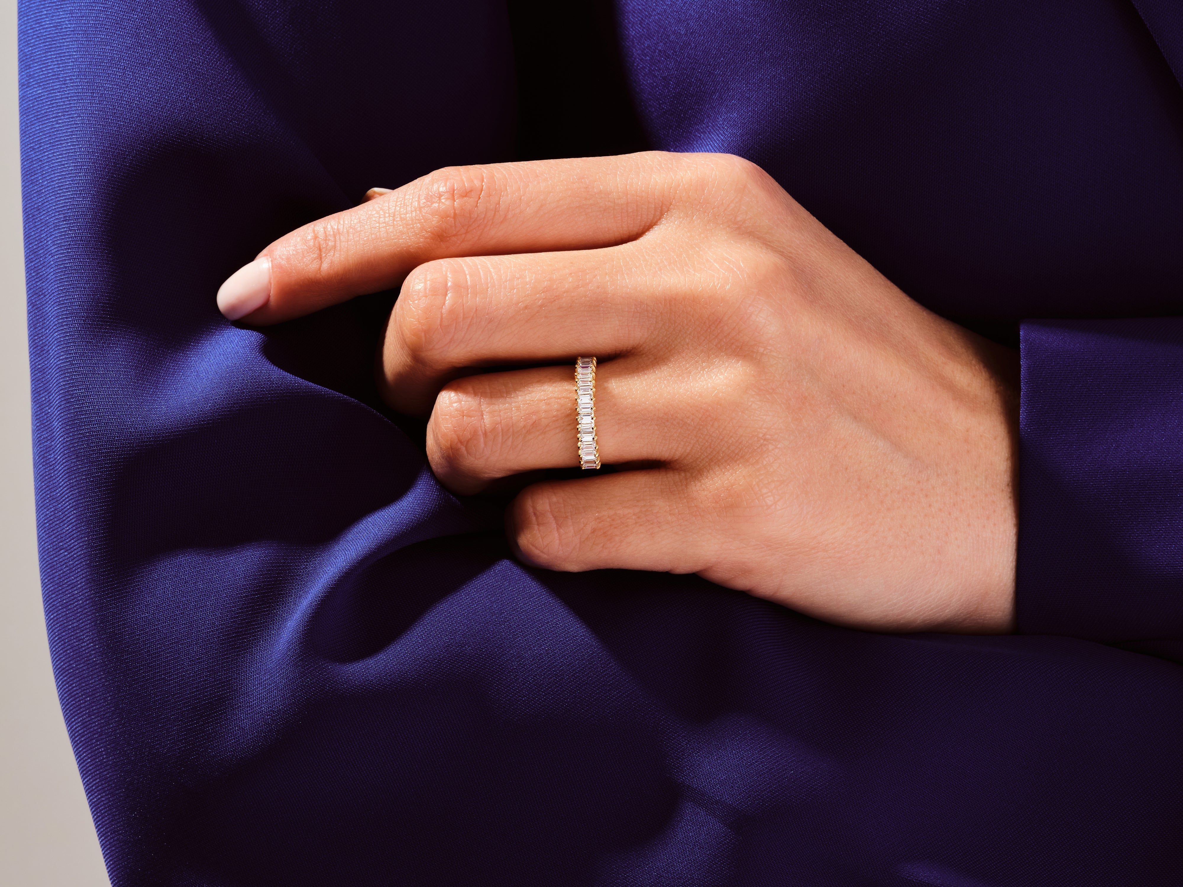 Diamant-Ehering im Baguetteschliff