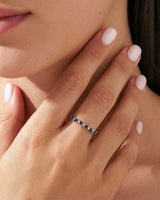 Geburtsstein Ring mit Marquise- und Rundschliff