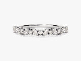 Marquise und Rund Bold Diamant-Ehering