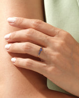 Floating Cluster Geburtsstein Ring