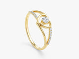 Split Shank Herz-Ring