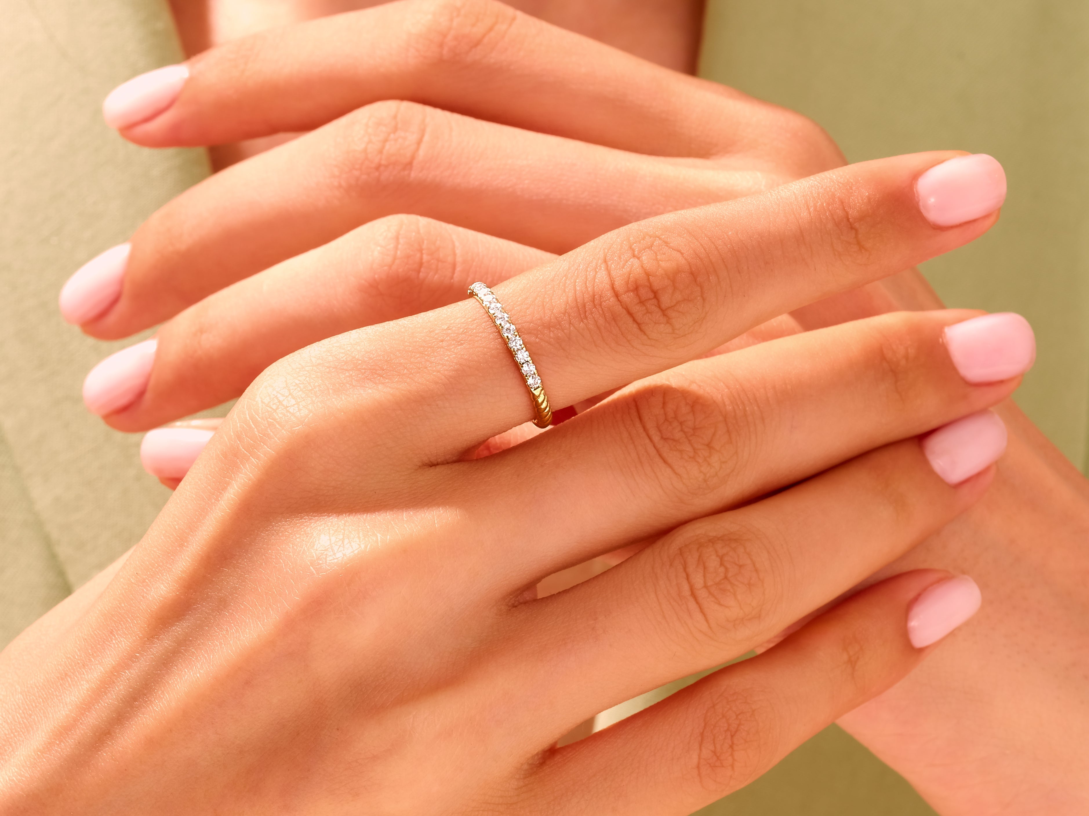 Twist Pave Diamantring