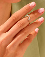 Ring in Marquise-Krone