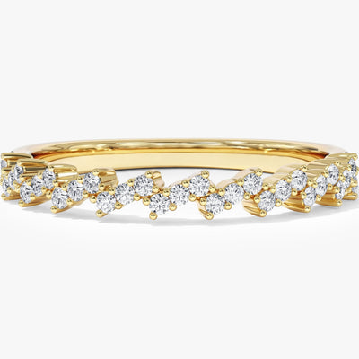 Wellen Diamant Ring