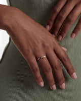 Infinity Herzring mit Geburtsstein