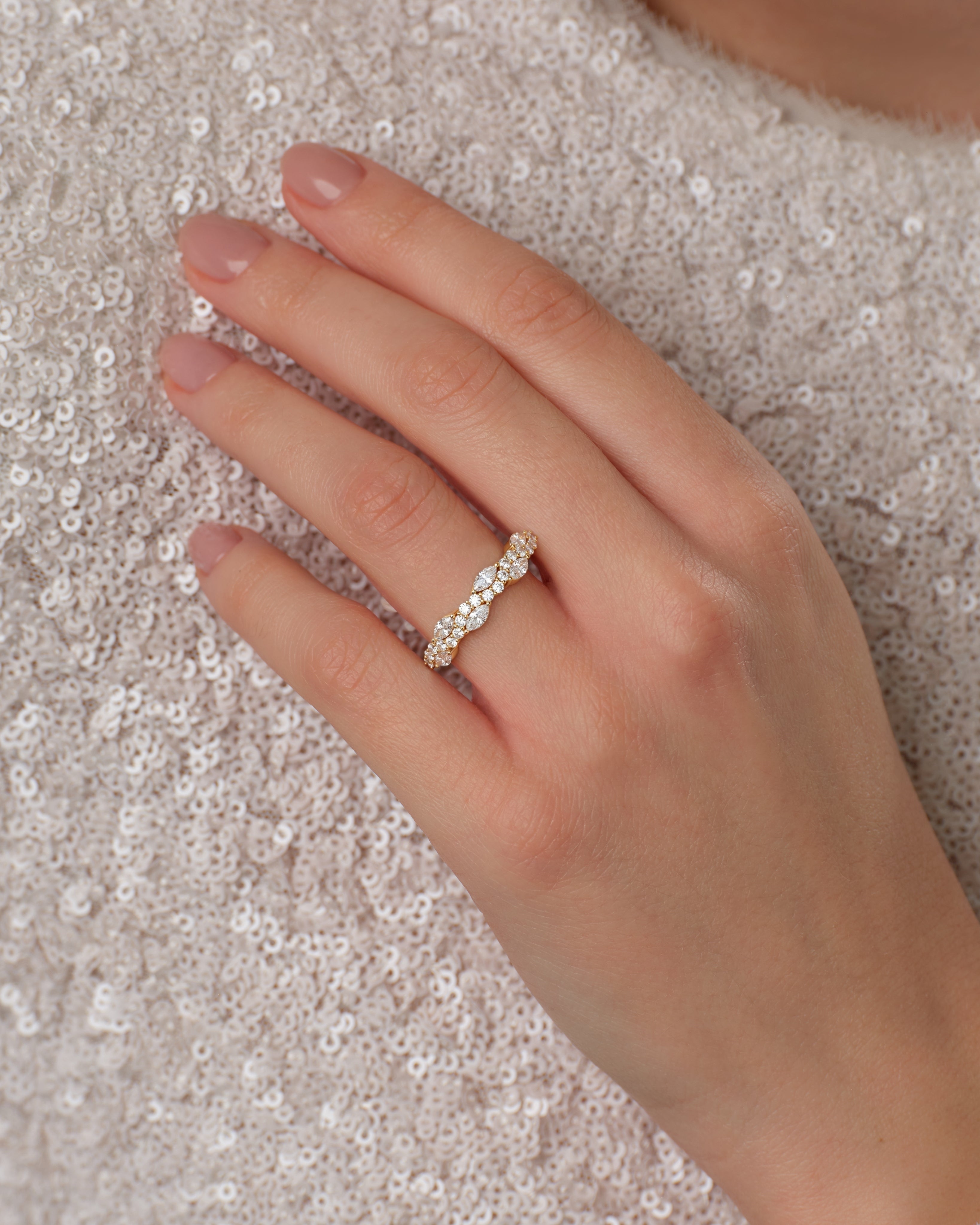Ewigkeitsring im Ranken-Design (0,80 CT TW)