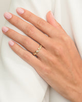 Personalisierter Familiennamen Ring