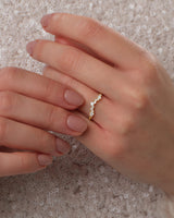 Chevron Ewigkeitsring im Nesting Desing (0,30 CT TW)