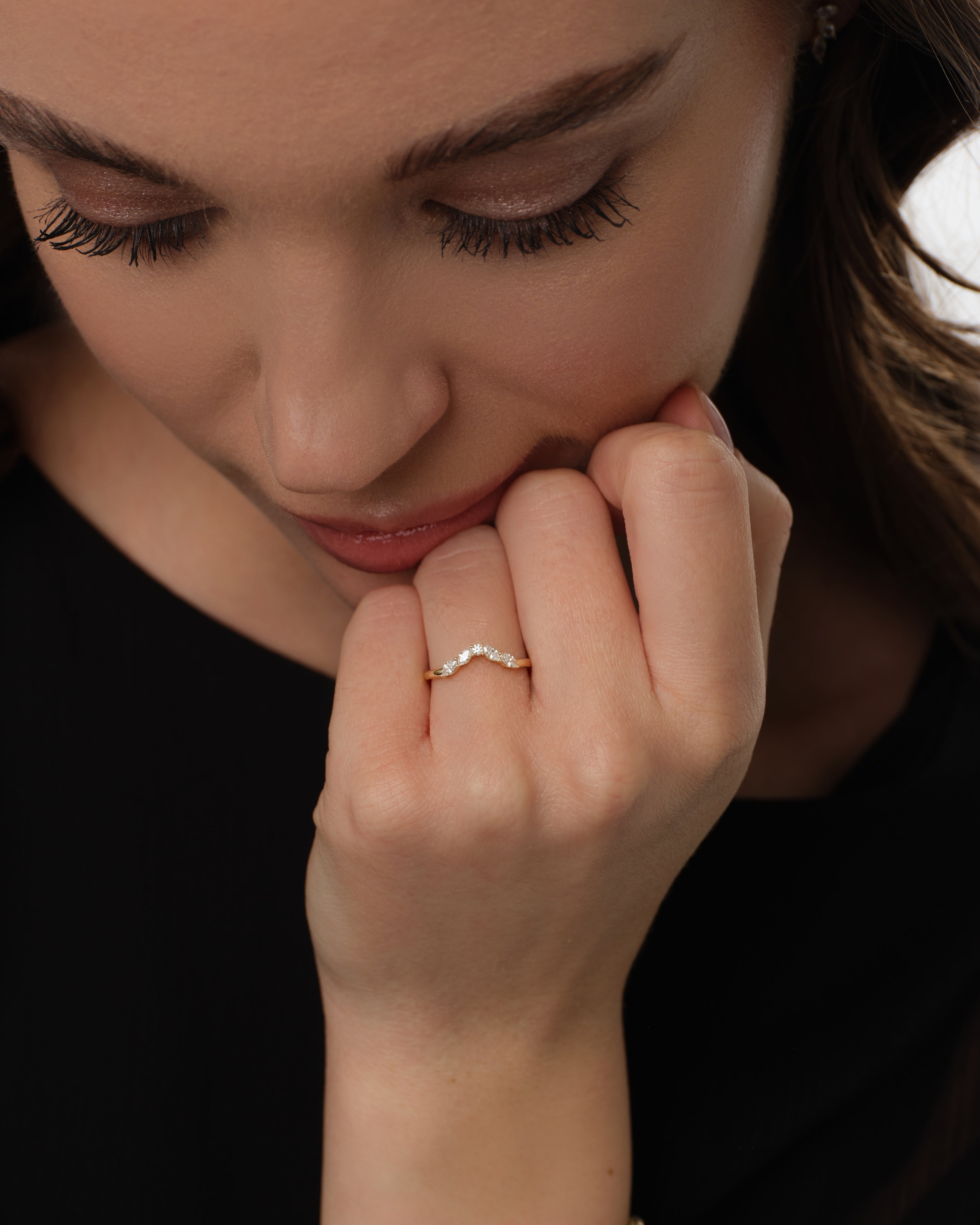 Chevron Ewigkeitsring im Nesting Desing (0,30 CT TW)