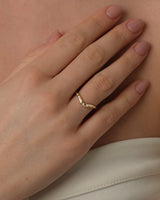 Flush Curved Wedding Band (0.10 CT TW)