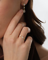 Offener Marquise-Cluster Ehering