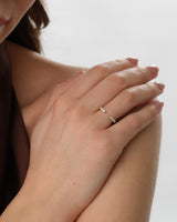 Offener Ewigkeitsring mit eingebetteten Diamanten (0,35 CT TW)