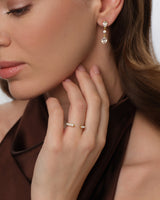 Offener Ewigkeitsring mit eingebetteten Diamanten (0,35 CT TW)