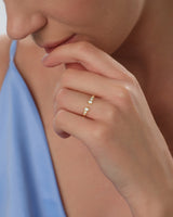 Offener Ewigkeitsring mit Zargenfassung (0,10 CT TW)