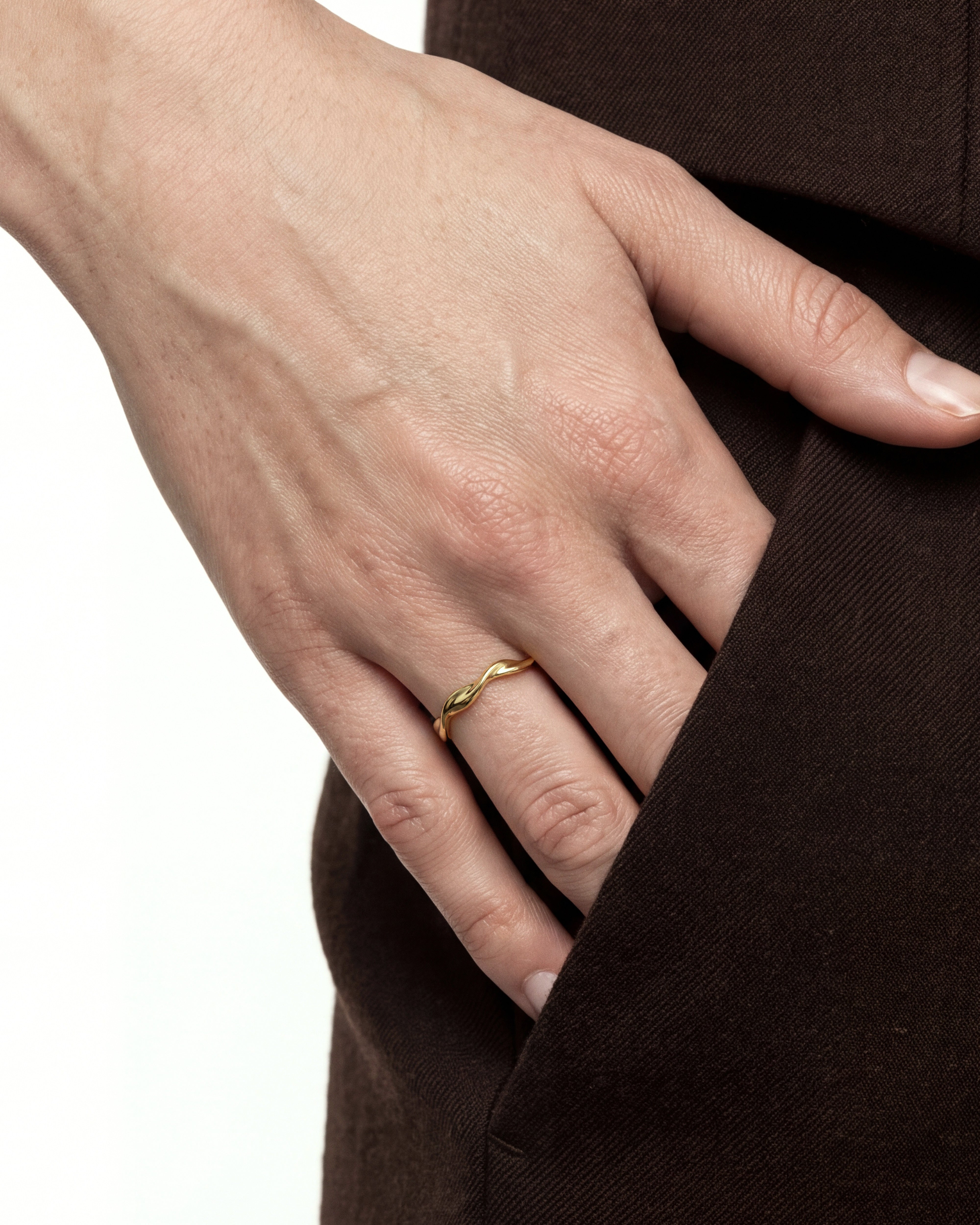 Gedrehter Wellen Ring