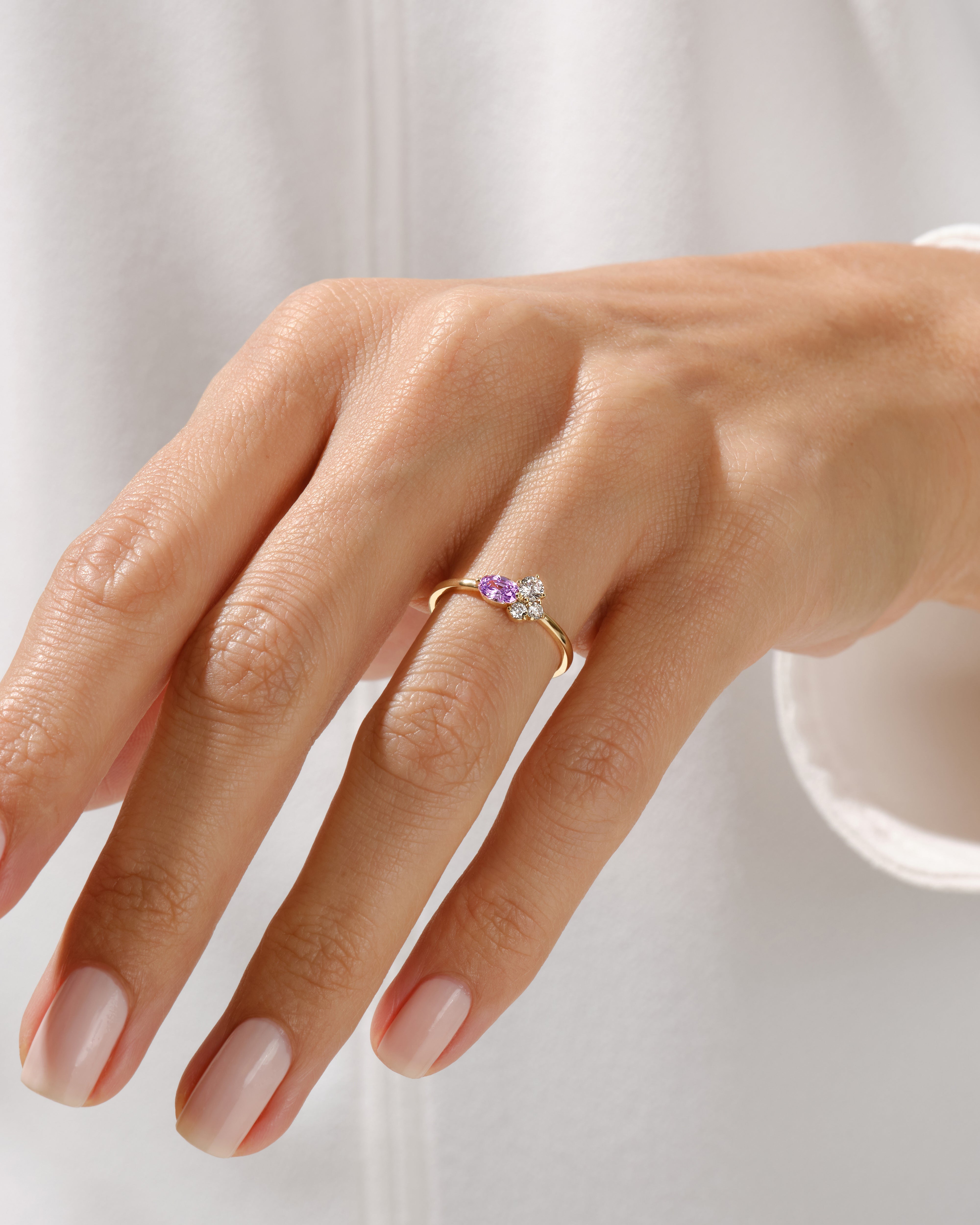 Cluster Geburtsstein Ring