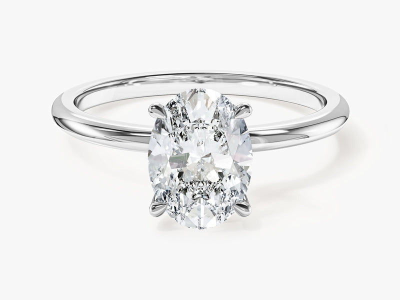 Moissanit Verlobungsring im Ovalschliff (1,50 CT)
