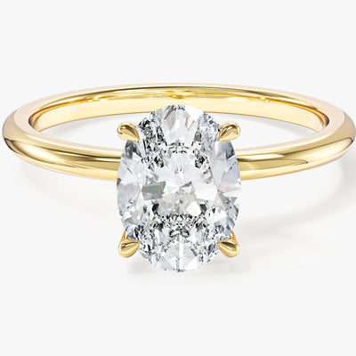 Labordiamant Verlobungsring im Ovalschliff (1.50 CT)