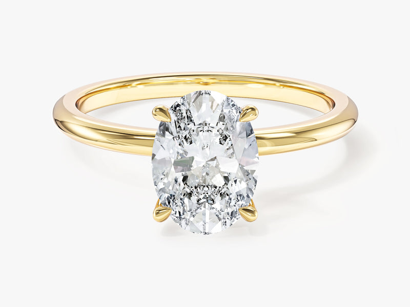 Moissanit Verlobungsring im Ovalschliff (1,50 CT)