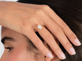 Moissanit Verlobungsring im Ovalschliff (2,00 CT)