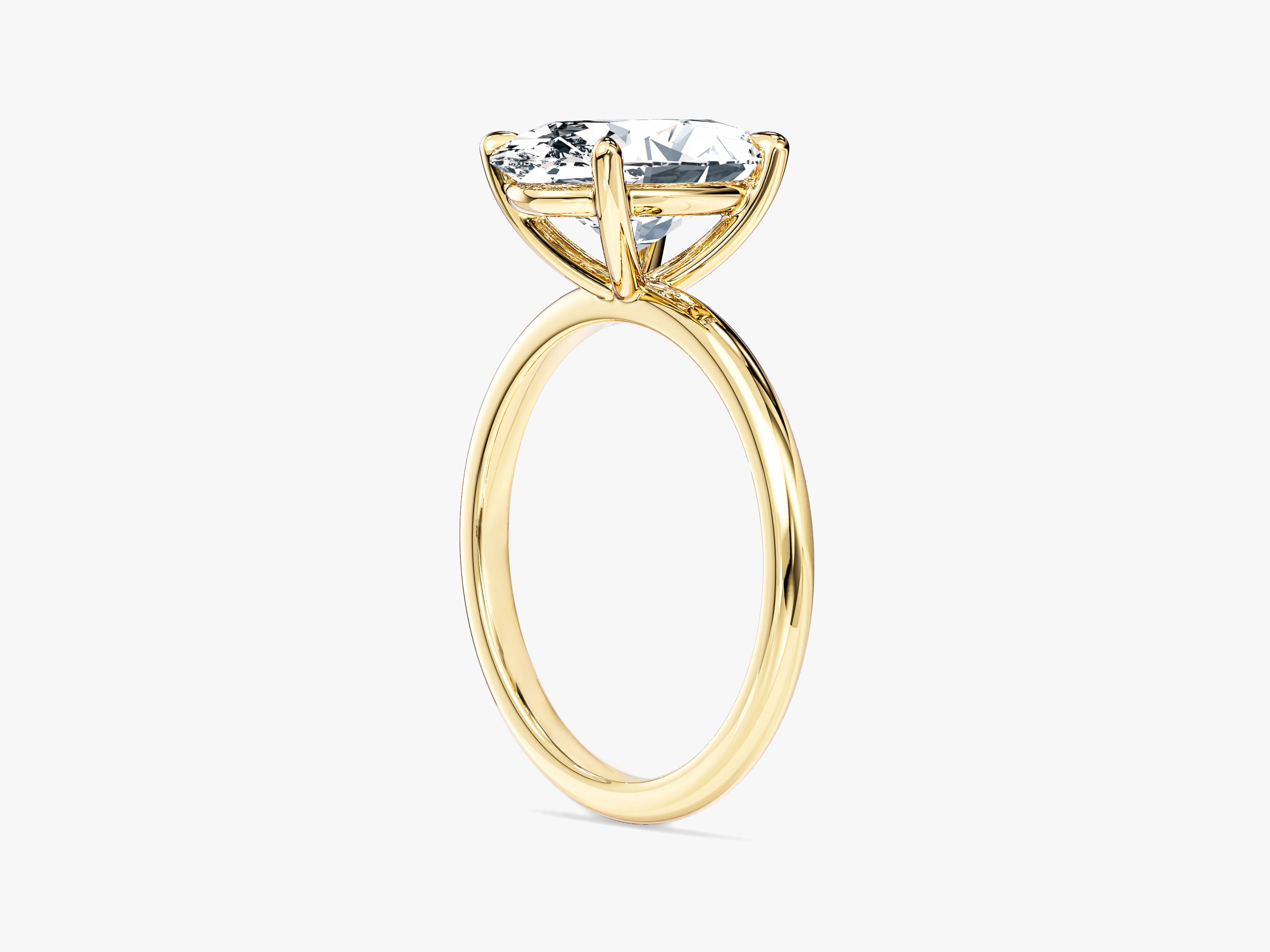Labordiamant Verlobungsring im Ovalschliff (3,00 CT TW)